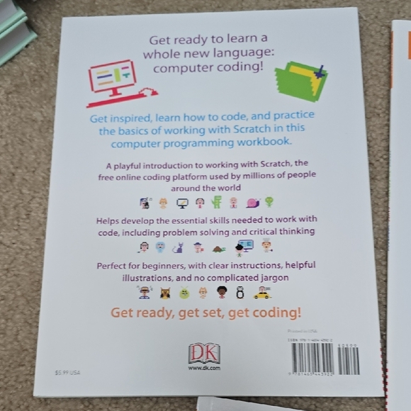 DK Workbooks Computer Coding with Scratch Set - Picture 3 of 8